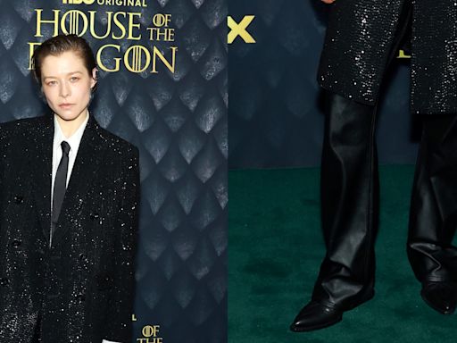 Emma D’Arcy Slips Into Sleek Dress Shoes for ‘House of the Dragon’ Season Two Premiere