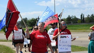 "This is all about building momentum": AUPE rallies show union is not backing down