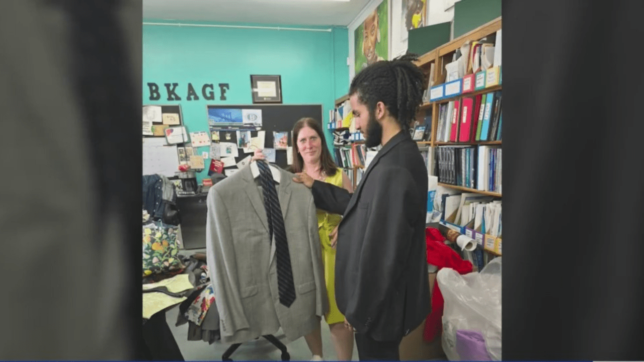 Brooklyn high school students receive donated suits for senior prom