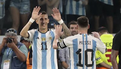 Argentina, por primera vez en más de 10 años, jugará sin Messi ni Di María