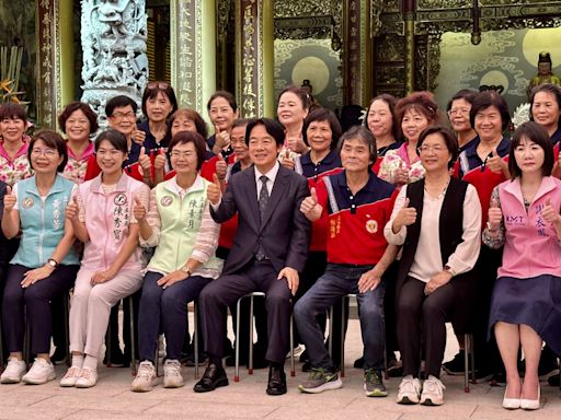 賴總統大庄慈雲寺參香暨揭匾（2） (圖)