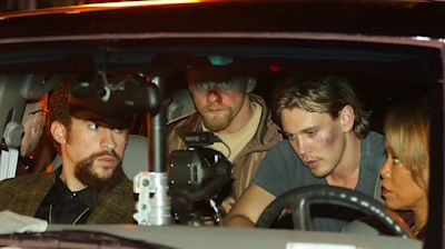 Austin Butler, Bad Bunny Film Scenes for Gritty Movie 'Caught Stealing'