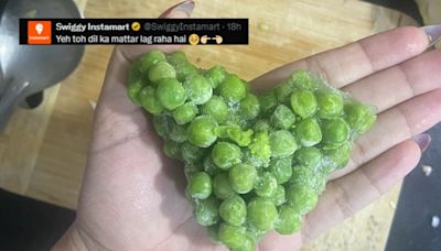 'Dil Ka Mattar': X User Shares Photo Of Heart-Shaped Frozen Peas; Swiggy instamart Reacts