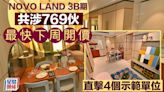 NOVO LAND 3B期共涉769伙 最快下周開價 直擊4個示範單位