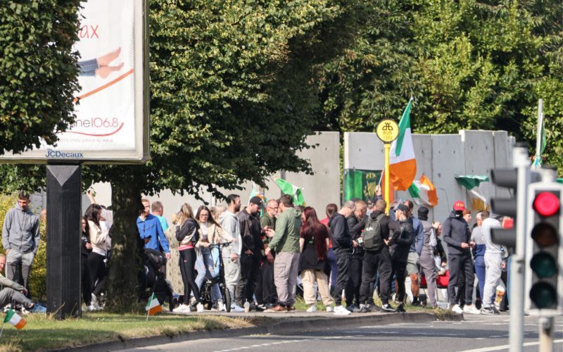 Police clear protesters from Coolock site earmarked for asylum seekers for second night