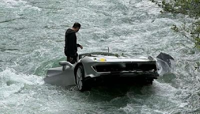 Ferrari 488 Pista Goes For a Dive in Swiss River