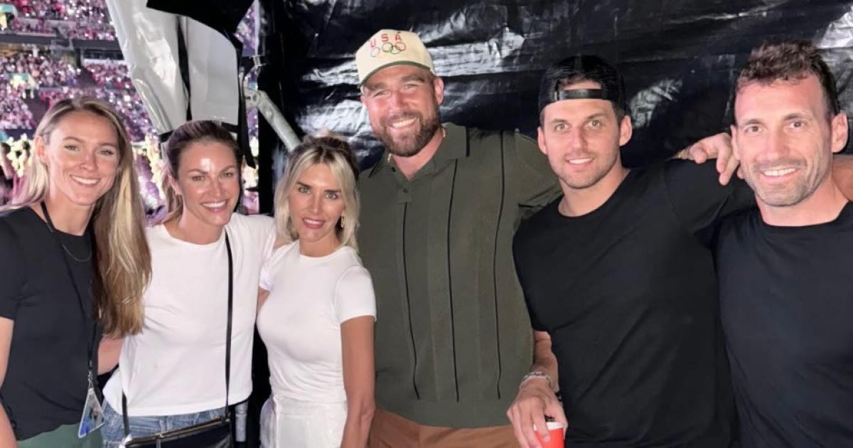 Travis Kelce Dances in VIP Tent at Taylor Swift's 2nd London Concert