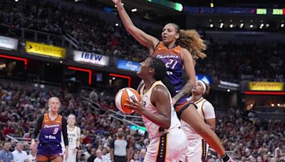 Clark gets fifth straight double-double, Mitchell scores 28, and Fever beat Mercury 95-86