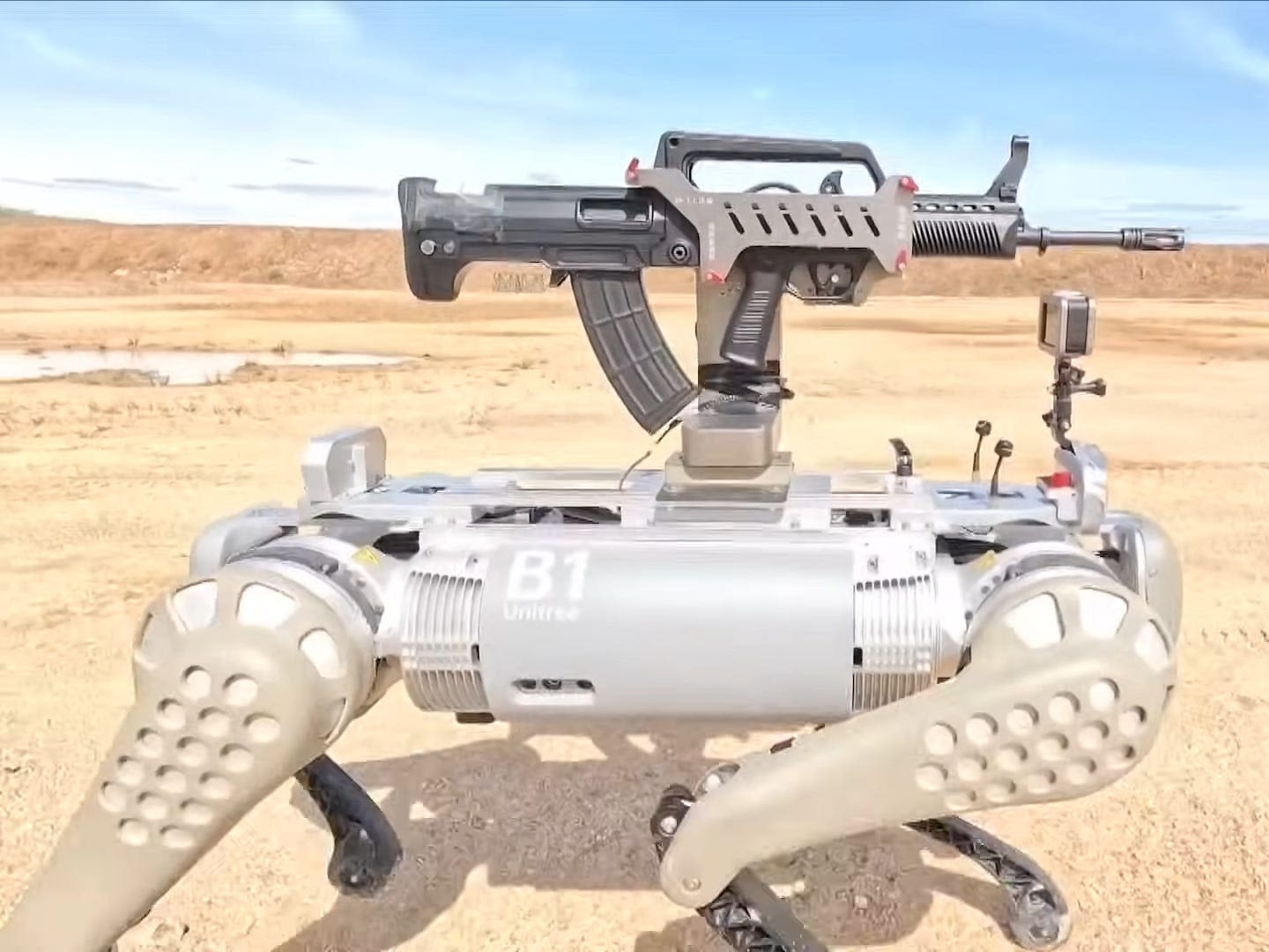 China's latest weapon of war is a gun-toting robot dog