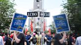 LCBO workers rally in downtown Toronto on day 2 of historic strike