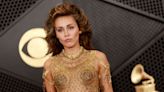 Miley Cyrus Paired Her Gold Netted Dress With Matching Metal Panties at the 2024 Grammys