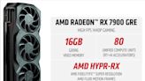 AMD宣布原本僅在中國市場銷售的Radeon RX 7900 GRE顯示卡於全球推出
