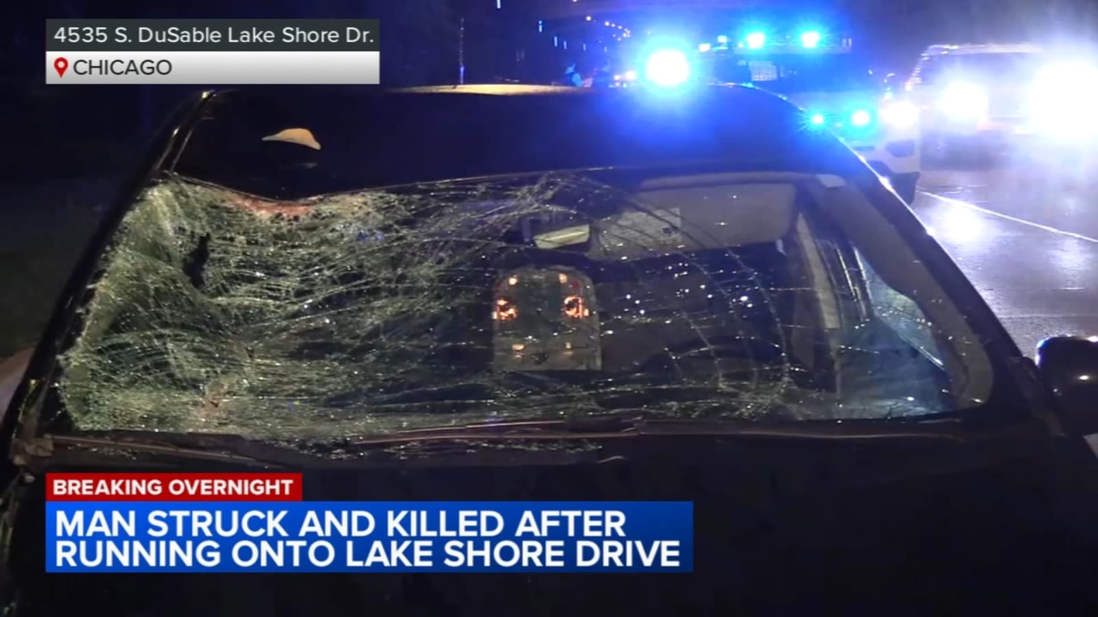 Person struck, killed after running into traffic on DuSable Lake Shore Drive, Chicago police say