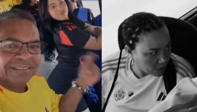 ‘Mane’ Díaz celebró victoria de Colombia con jovencita bailarina y su esposa lo miró feo