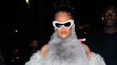 Rihanna Shows Off Baby Bump Under Luxurious Fur Coat