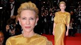 Cate Blanchett stuns in a gold gown at Cannes Film Festival