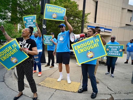 With assaults and robberies on the rise, postal workers rally in Baltimore for better protection