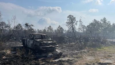 Highlands County residents survey damage following brush fire: 'It's an unbelievable thing'