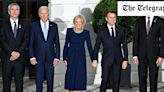 Macron and Jill Biden hold hands ahead of Nato summit