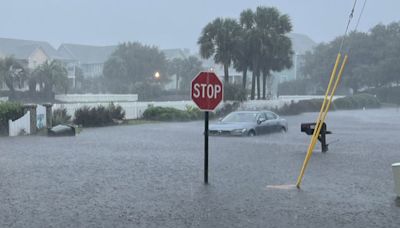 A once-in-1,000-year rainfall event from an unnamed storm floods homes and forces rescues in North Carolina