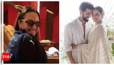 Sonakshi Sinha and Zaheer Iqbal enjoy a movie date as they watch Deadpool & Wolverine! | Hindi Movie News - Times of India