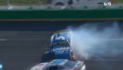 Kyle Larson explains what happened on his big crash