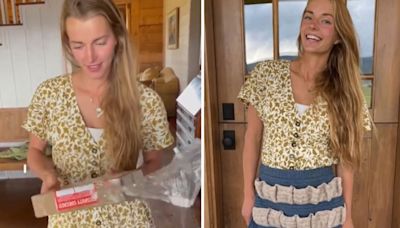 Woman hoping for Greece holiday gets egg apron as birthday gift from multimillionaire husband. Viral video