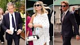 Margot Robbie brings Hollywood glamour to Centre Court as she joins James Norton and Hugh Grant for Day 12 of Wimbledon