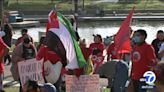 May Day demonstrators rally in Westlake's MacArthur Park