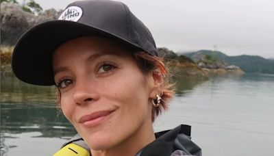 Former wild child Lily Allen kayaks in solo wholesome holiday