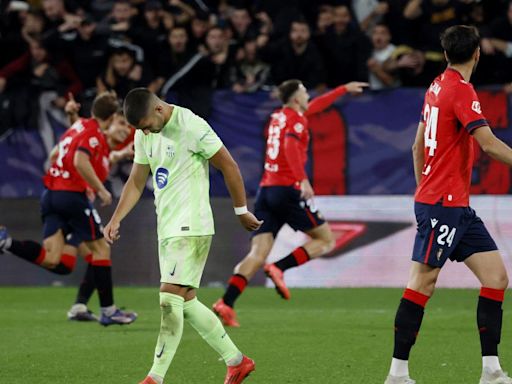 La Liga 2024-25: Osasuna stops victorious run of Barcelona, beats it 4-2 as Budimir and Zaragoza shine