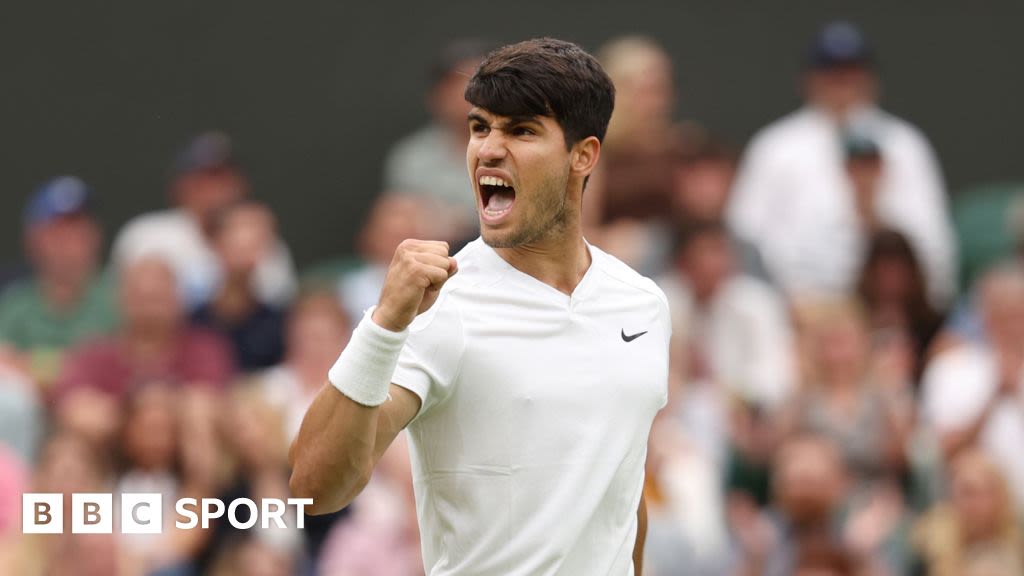 Wimbledon 2024 results: Carlos Alcaraz wins five-set thriller against Frances Tiafoe