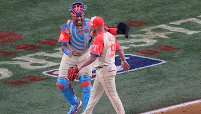 Back in the MLB All-Star Game, Texas Rangers reliever Kirby Yates made this one count