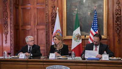 Se reúne Maru Campos con cónsul de Estados Unidos para revisar estrategias binacionales