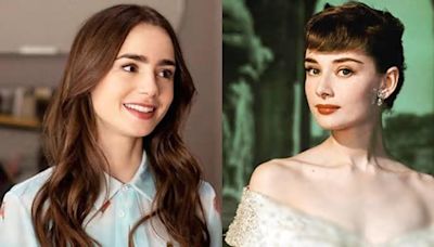 'Emily in Paris' star Lily Collins channels 'Roman Holiday' Audrey Hepburn
