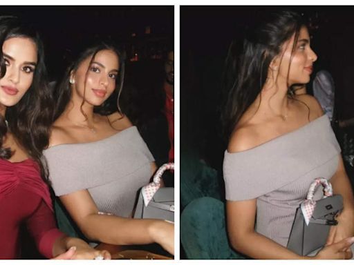 Suhana Khan has a fashionable night out with her B-town friends; fans ask 'next film on the cards?' | - Times of India