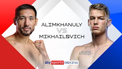 Janibek Alimkhanuly vs Andrei Mikhailovich live on Sky Sports on October 4