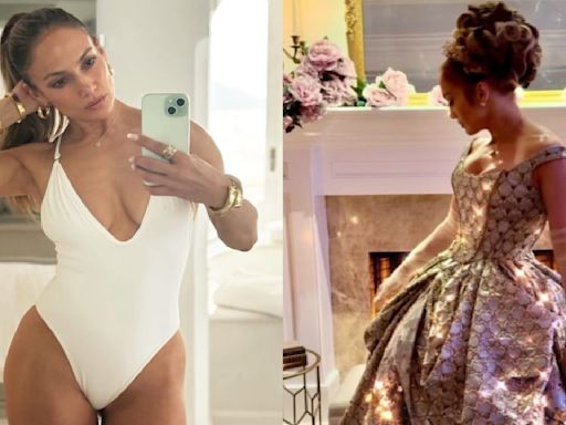 Jennifer Lopez celebrates her birthday with a Bridgerton-themed party, donning a corset and skirt designed by Manish Malhotra