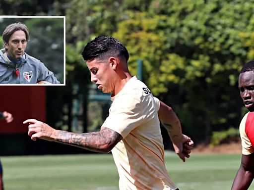 Luis Zubeldía, técnico de São Paulo, reveló si tiene problemas personales con James Rodríguez