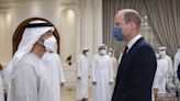 William pictured in UAE offering Queen’s condolences after ruler’s death