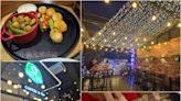 越南山茶夜市 龍橋噴火秀景觀餐廳，有中文菜單，可用Apple pay