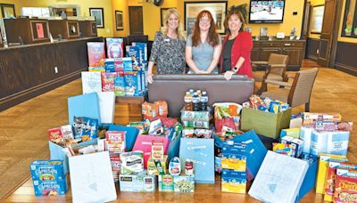 Centennial Bank utilizes shred boxes for Pine Island Food Pantry donations