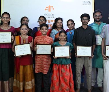 First prize winners of The Hindu Margazhi Music Contest-2023 felicitated