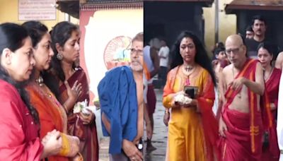 Vijayalakshmi Darshan Performs Chandika Yaga At Kollur Mookambika Temple