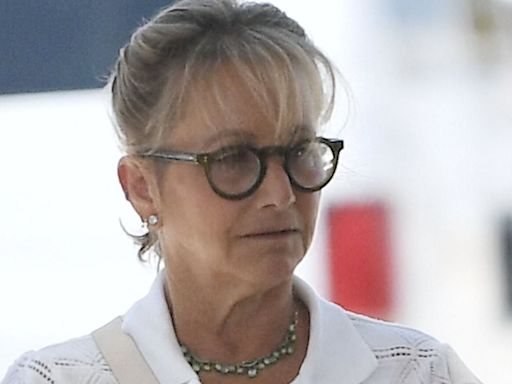 Gabrielle Carteris looks somber after Shannen Doherty's death