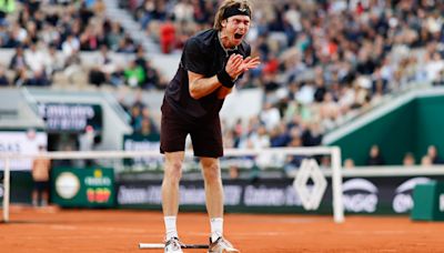 French Open day six: Andrey Rublev melts down, Andy Murray and Dan Evans bow out