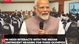 PM Modi interacts with Neeraj Chopra, PV Sindhu & other Indian contingent heading for Paris Olympics