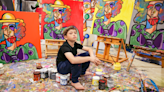 Andrés Valencia, el "pequeño Picasso" de 11 años que vende cuadros por miles de dólares