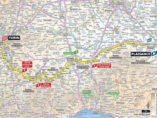 Tour de France 2024 stage 3 preview: Map and profile of 231km route set for bunch sprint in Turin