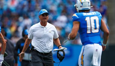 Jim Harbaugh's Chargers start rewriting record book in rout of Panthers